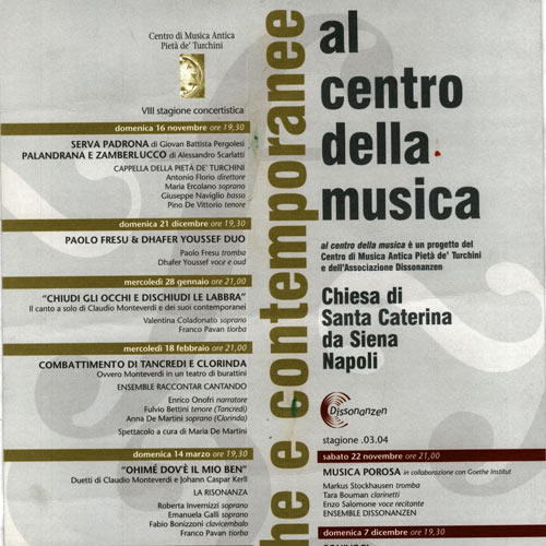 al centro della musica stagione .03.04