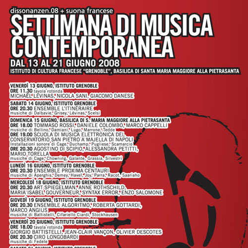 Dissonanzen.08  <br>Settimana di Musica Contemporanea