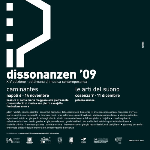 Dissonanzen.09 (XIV edizione) <br>Settimana di Musica Contemporanea