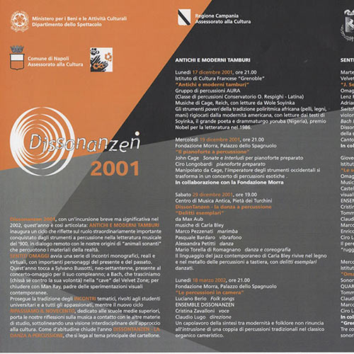 Dissonanzen 2001