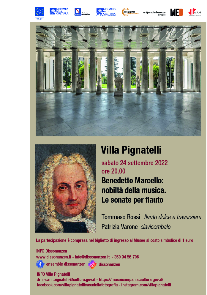 Benedetto Marcello: nobiltà della musica. Le sonate per flauto.